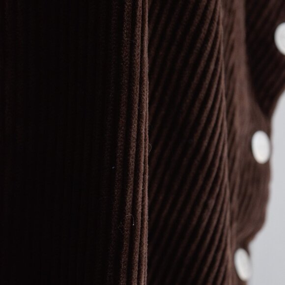 vtg chocolate corduroy jumper dress | l/xl - Picture 4 of 6